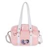 Nová japonská JK přenosná uniformní taška přes rameno PU taška Love Pain Simple Campus Girls Soft Cute Messenger Bag Itabag IB065