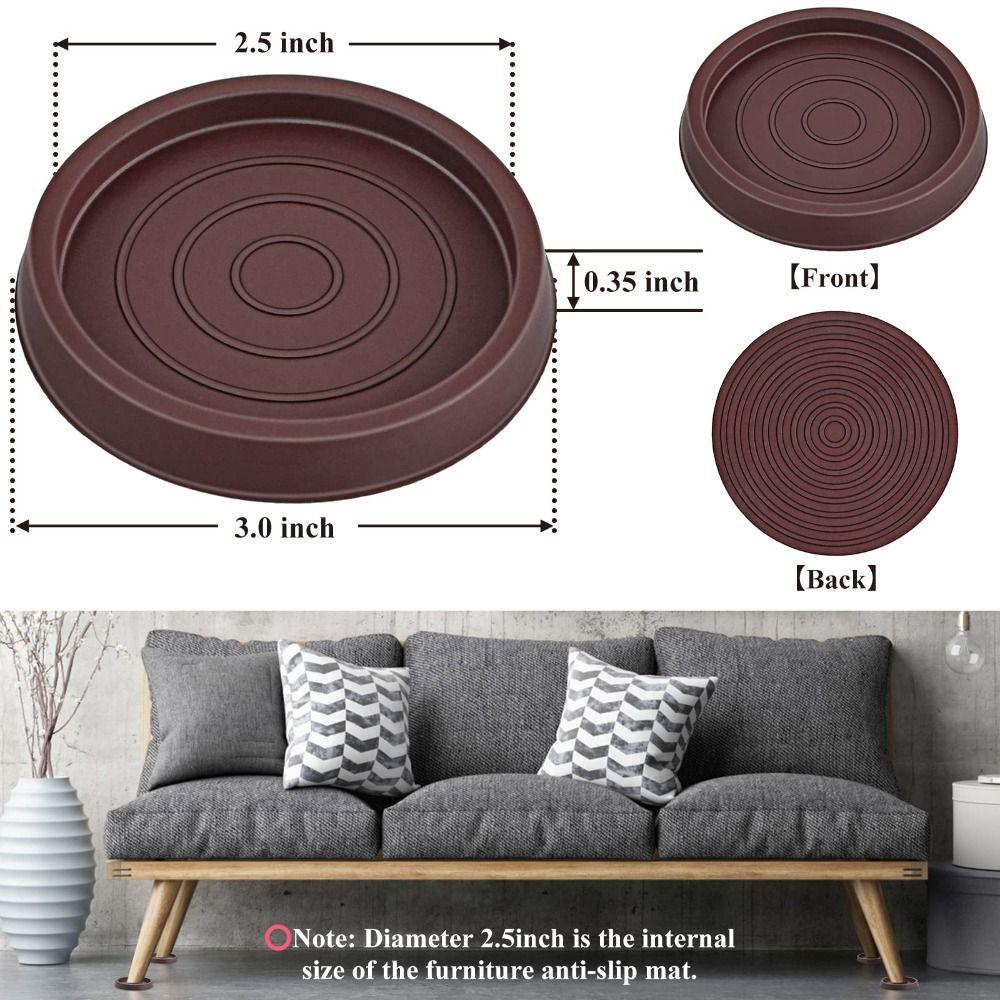 Non Slip 2.5inch for Hardwood Floors Furniture Pads Leg Coasters Furniture Coasters Caster Cups