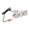 52mm Car Triple Gauge Kit White Dial 12V Oil Pressure Water Temp Voltmeter Car Meter with Sensor