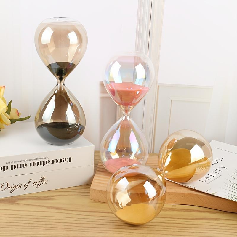 1pc Colorful 30-Minute Decorative Sand Timer Colored Glass Design Home Office Party Table Centerpiece Decor Ideal Gift Idea