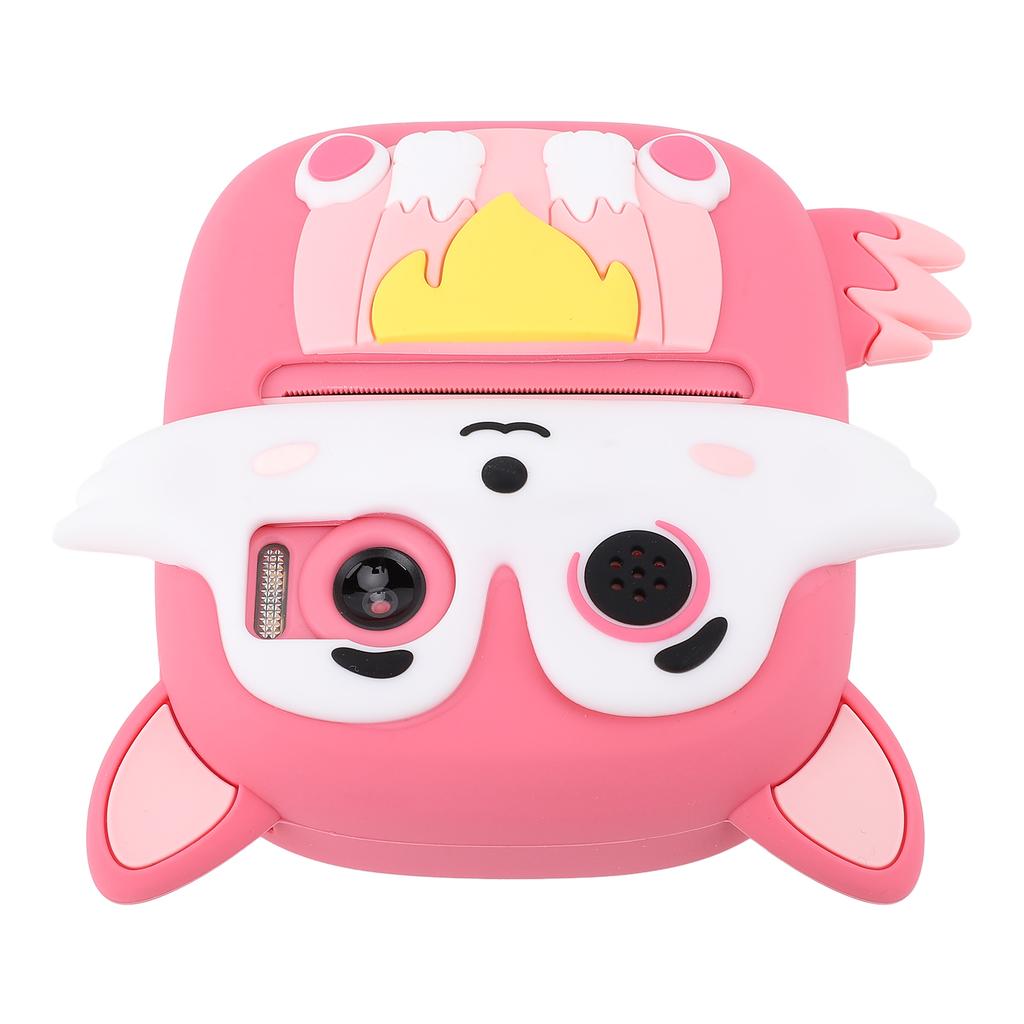 Instant Print Digital Camera 48MP 1080P HD Dual Lens Cute Cartoon Thermal Instant Camera with 2.4