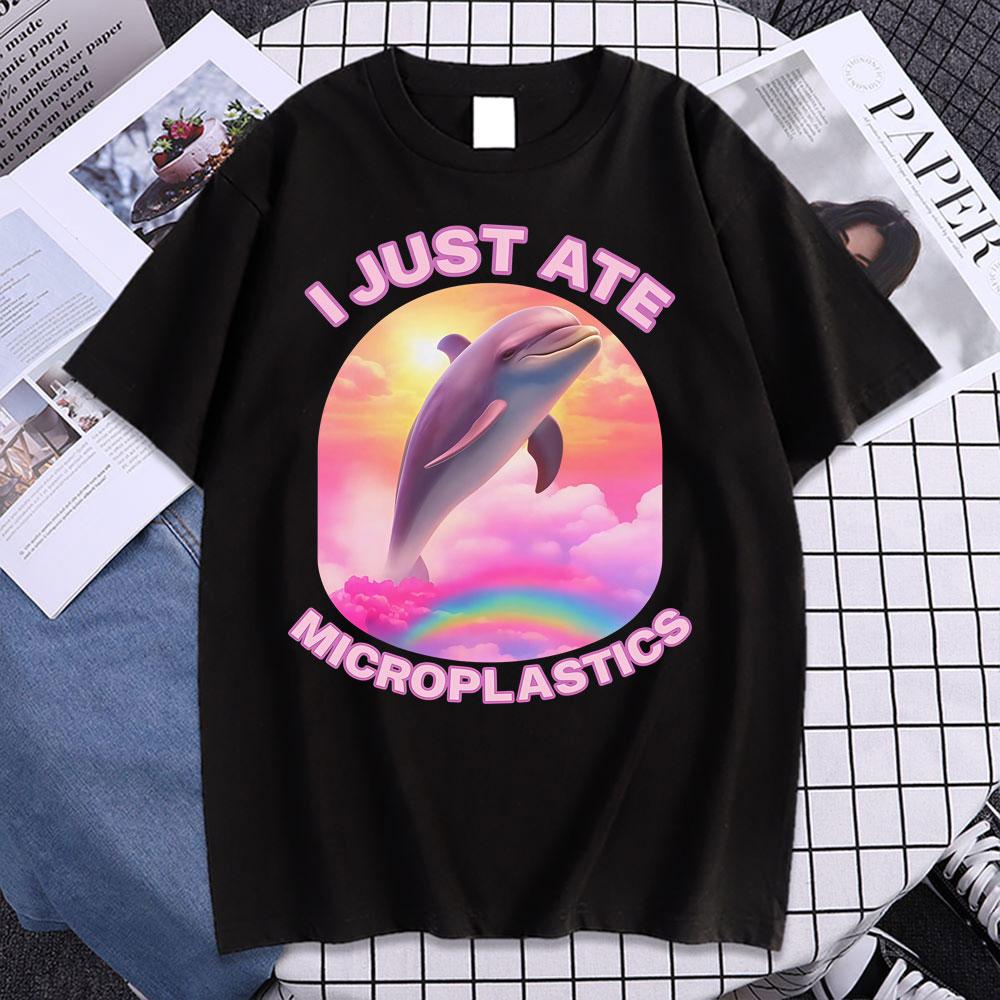 How It Feels To Eat Microplastics T Shirts Funny Meme Graphic Tshirts Unisex Women High Quality Vintage Summer Tops ONeck Tshirt