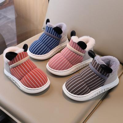 Girls Snow Boots Winter New Boys Shoes Piled Thickened Children Cotton Shoes Warm Waterproof Baby