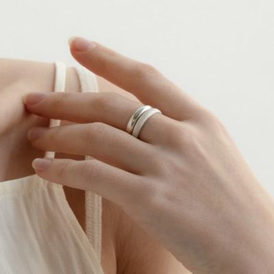 Touched SHEEN TEXTURE RING (2set)