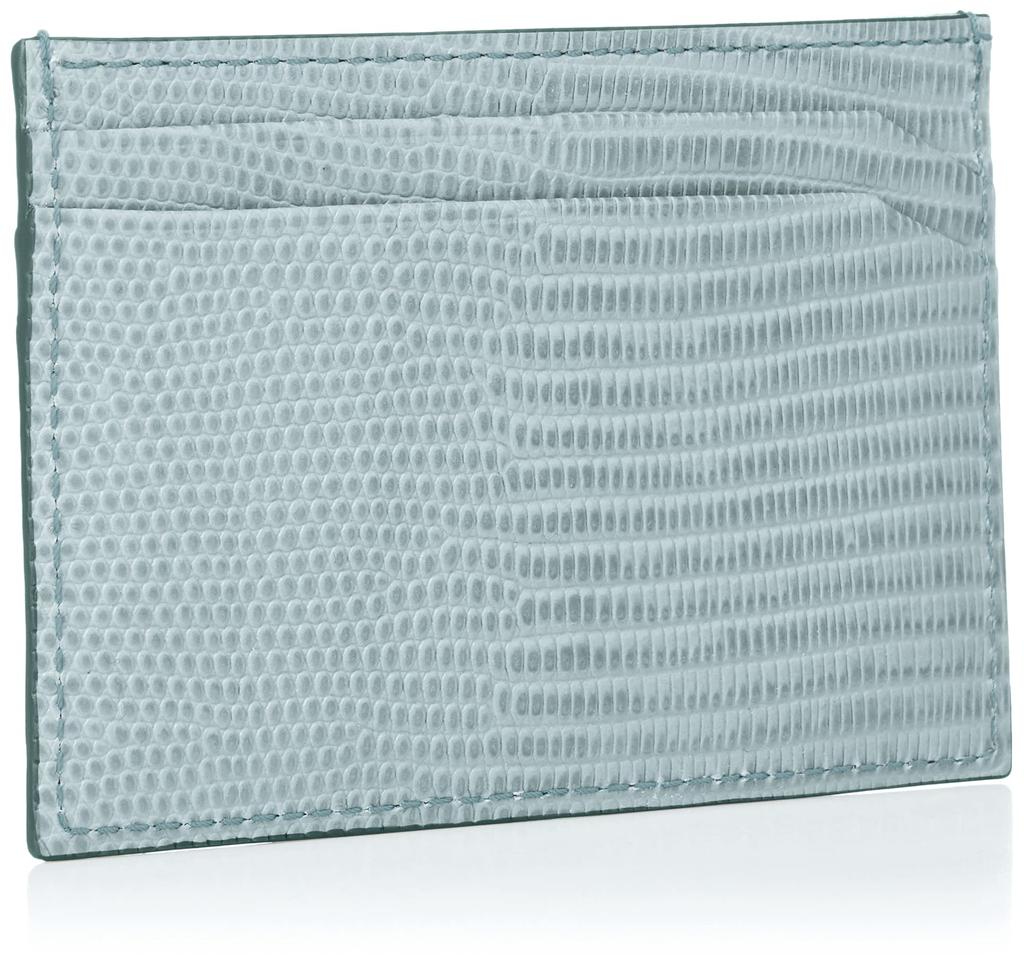 Italian Leather Lizard Embossed Pass Case LUCIA Mint Green [Topkapi] Women's