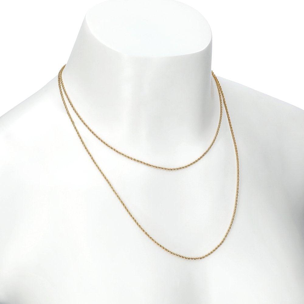 Crystal Haze Double Rope Necklace Doubleropechain Gold