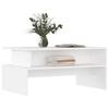 VidaXL Table basse blanc 90x55x42,5 cm bois d'ingénierie 834278
