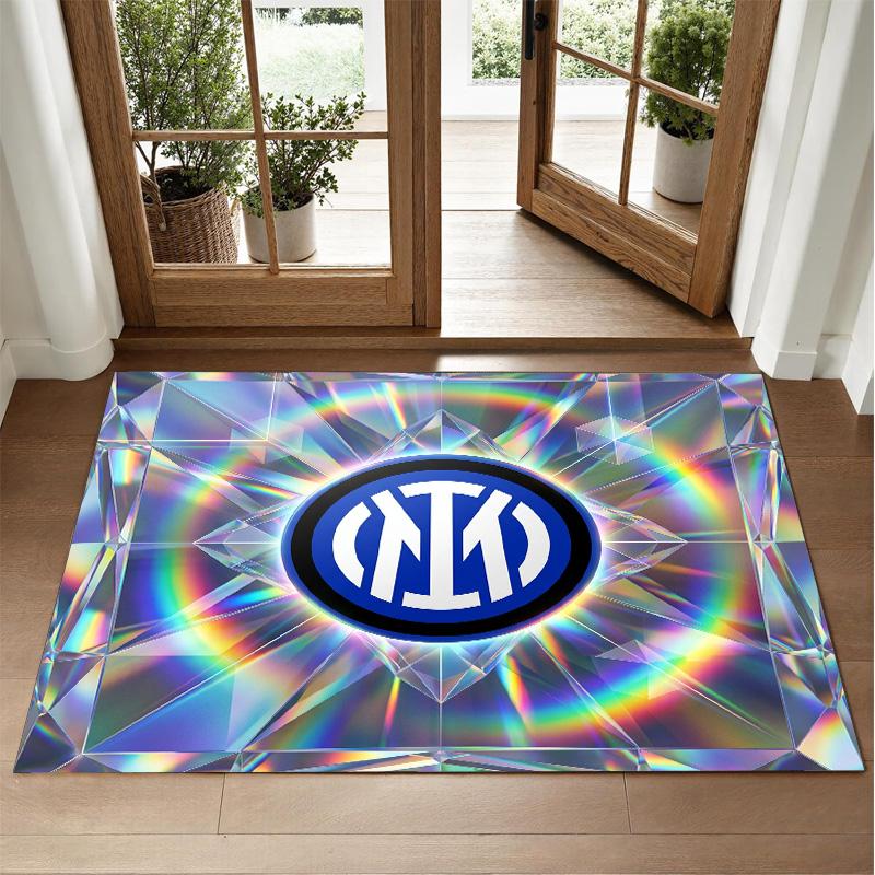 Borussia Dortmund Design Crystal Velvet Rug Soft Decorative Mat for Bedroom Entrance