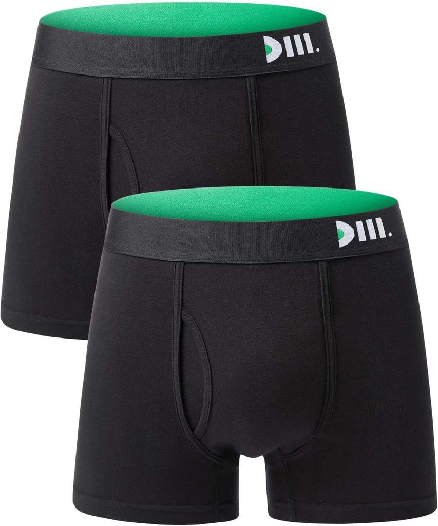In Nikkei Incontinence Boxer Deodorizing and [Dear Mr.] [Featured Trendy] Men's Briefs, Antibacterial, 2-Pack (M, Black)