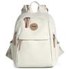 Women's Nylon Backpack with Multiple Zipper Pockets Large Capacity School Bag for Students Daily