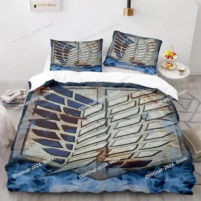 Anime Attack On Titan Bedding Set Single Twin Full Queen King Size Bedding Set Adult Kid Duvet Cover Sets For Home Textiles