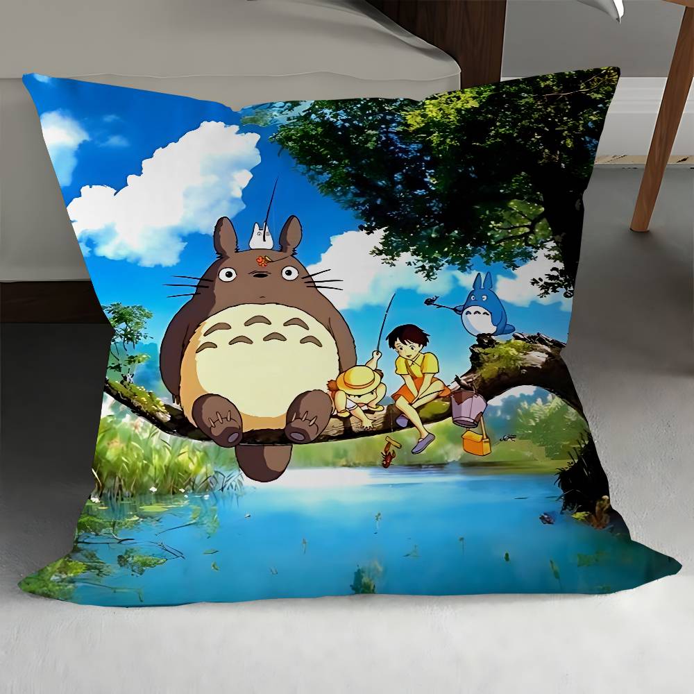 Anime N-Neighbor T-Totoro Pillow Case Throw Pillow Chair Seat Cushion Nap Pillows Cushion Seat Soft Pad Pillow Sofa Cushion