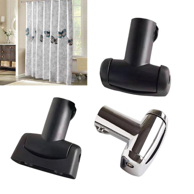 Verstellbare 360-Grad-Schwenk-Duschvorhangstange 25 mm Zinklegierung Badezimmerhaken Einfache Installation