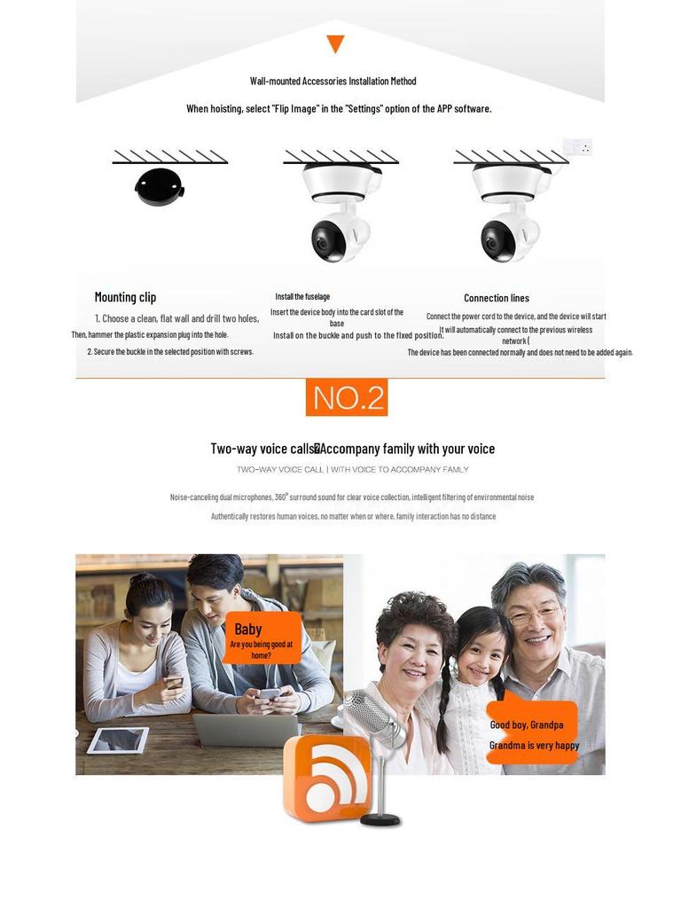 V380 Wireless Smart HD Indoor Surveillance Camera with WiFi Network 