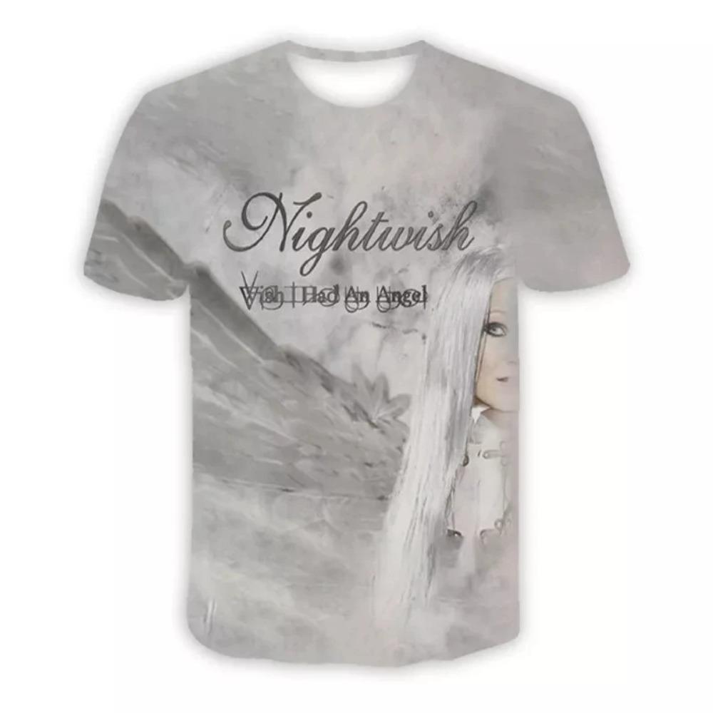 

Rock Nightwish T-shirts Male 3D Print Men Women Short Sleeve T-shirt Hip-hop Trend Tees Y2k Tops Oversized Street Men s Clothing S