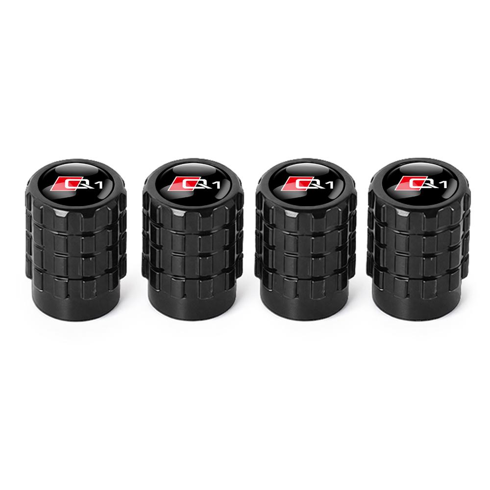 New 4pcs Aluminium Car Tire Valve Stems Caps Gear shaped Valve For T Sline TT A1 A2 A3 A4 A5 A6 A7 A8 8P B6 B7 Auto Accessories
