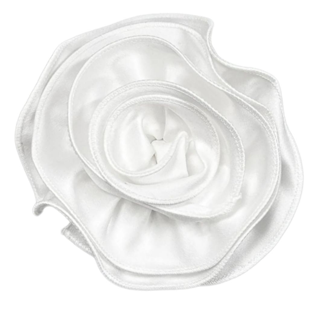 Handmade Flower Appliques Silk Flower Brooch Craft Dance Costume Decors Large 3D Flower Patches Clothing Sewing Ornament