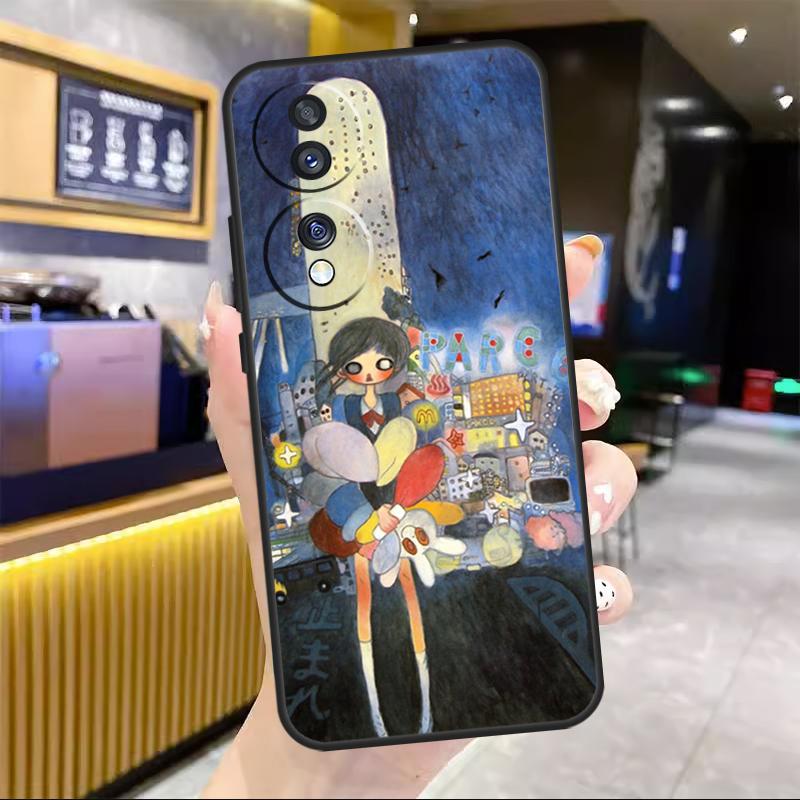 Cartoon Aesthetic Aya Takano For Honor Magic 8 7 6 Pro Case For Honor 200 400 50 70 90 Lite X8c X8b X9a X9b X9c X9d Win RT