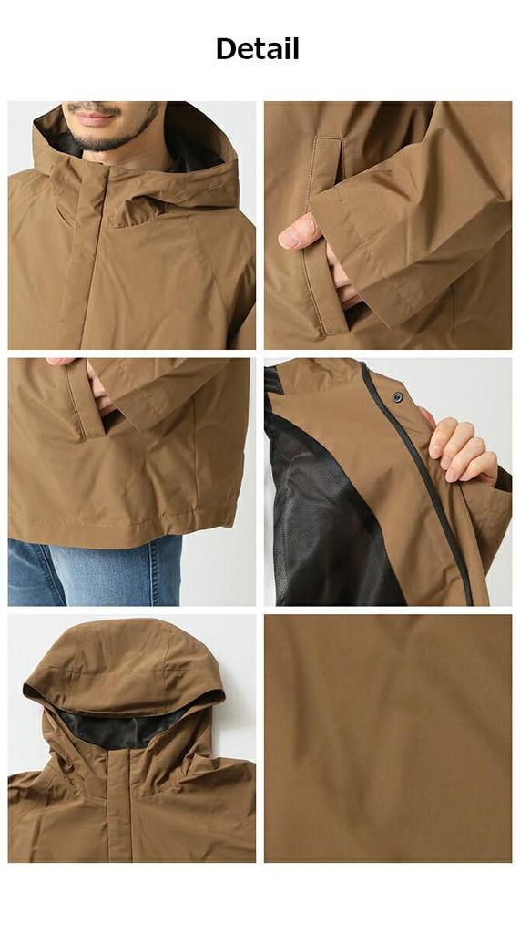 Arcade Mountain Mesh Outerwear Half Size 37 Men's All-Weather Parka, Water-Resistant, Water-Repellent, Waterproof, Windproof, Lining, Jacket, Coat,