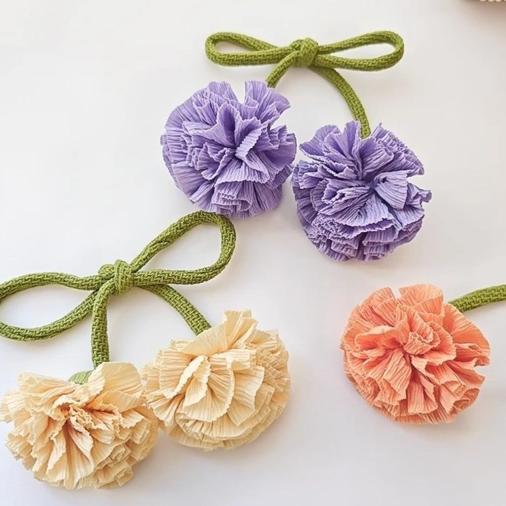 Adjustable Flowers Curtain Straps Beautifully Carnation Curtain Tie Rope Curtain Binding  Bedroom