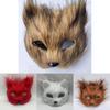 Maschera Mezza Faccia Peluche Volpe Con Caratteristiche Per Feste in Costume di Halloween E Eventi Cosplay