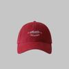 New embroidered letter baseball cap for girls, wide-brimmed soft top hat, pure cotton outdoor versatile cap for men