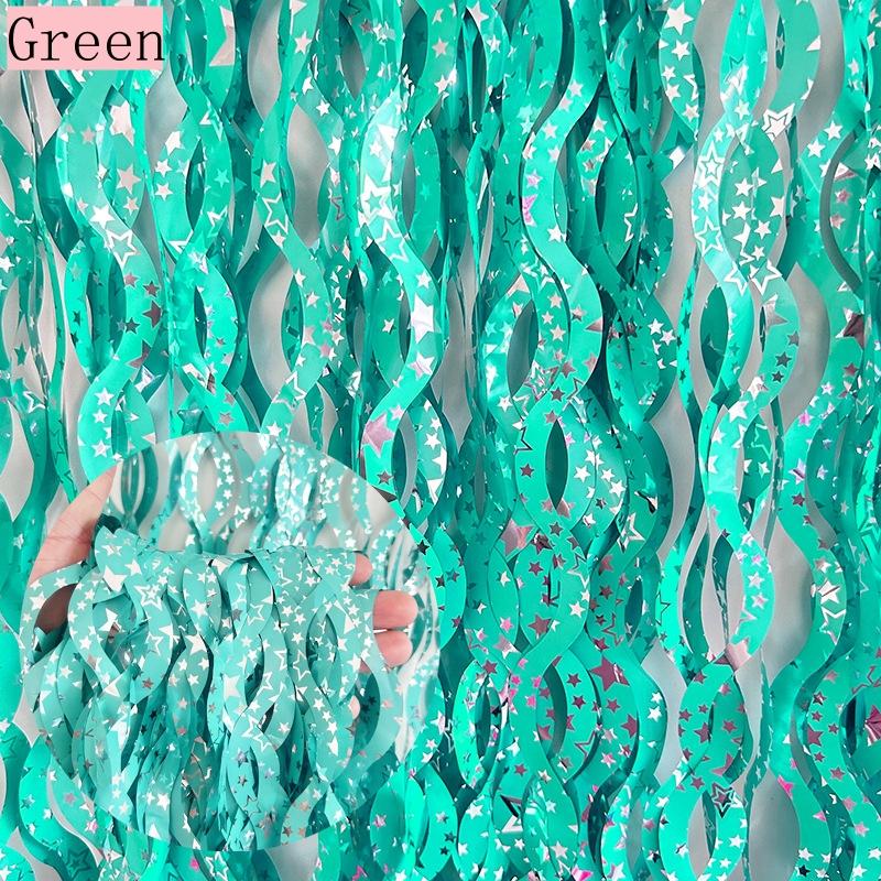 New 4/2/1Pack Birthday Party Decorations Kids Bachelorette Party Backdrop Curtains Tinsel Foil Curtains Wedding Decor Photozone