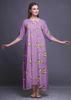 Bimba Lavender Butterflies Printed Nightgowns Maxi Sleepwear for Women Long Sleep Dress