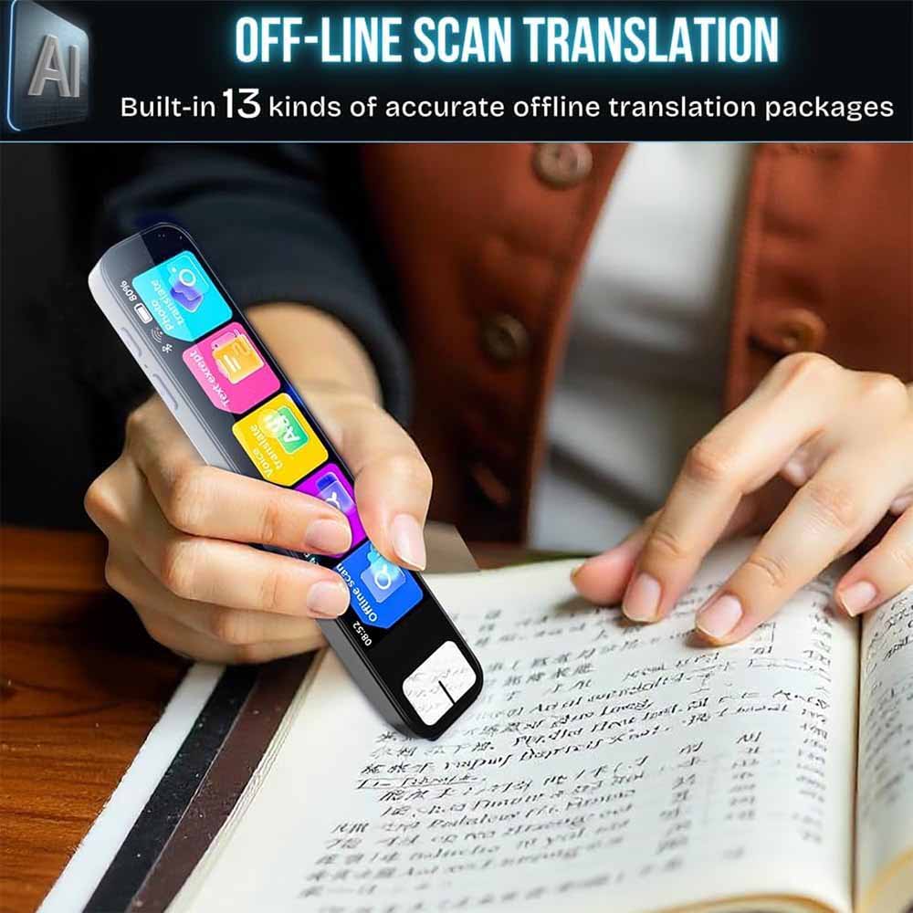 S65pro Dictionary Translation Pen Scan Reader Device Text Scanning Reading Translator WiFi/BT Connection Online Photo Translate