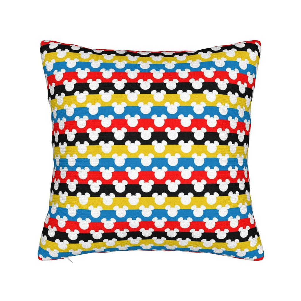 Mickey Mouse Kuddfodral Polyester Kudde för Soffa Söt Känd Tecknad, Avslappnade Kuddfodral