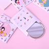 Mini Cute Cartoon Pattern Portable Pocket Makeup Mirror,Compact Cosmetic Small Mirror Design,For Girls Women Daily Makeup Travel