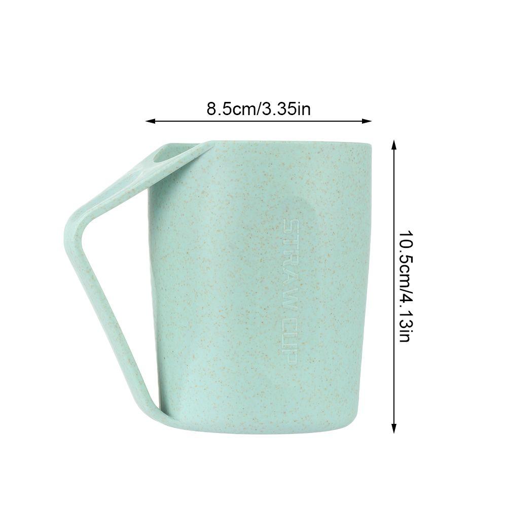 Ekologiczny kubek do szczotkowania z uchwytem Kubek kubek Kubki ze słomy pszenicznej Kubek na płyn do płukania ust Wodę Kubek plastikowy