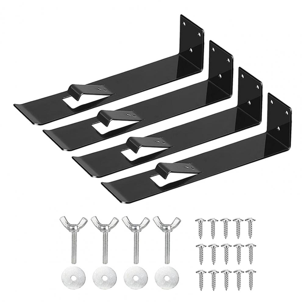 Owl Decoy Mounting Bracket Outdoor Owl Decoy Holder 4pcs Heavy Duty Metal Owl Mounting Brackets with Secure Clips for Garden