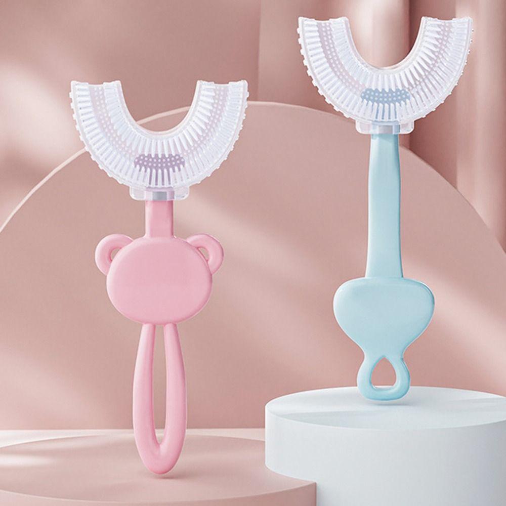 Teeth Cleaning Silicon Oral Care Tooth Brush Teeth Clean Brush Cleaning Brosse U Shape Toothbrush