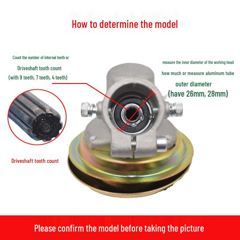 Universal Lawn Mower and Brush Cutter Weeding Head Assembly