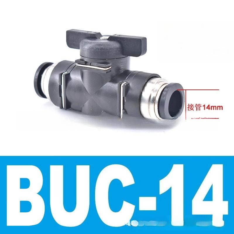 Type BUC 4mm 6mm 8mm 10mm 12mm Pneumatic Push In Quick Joint Connector Hand Valve To Turn Switch Manual Ball Current-limiting