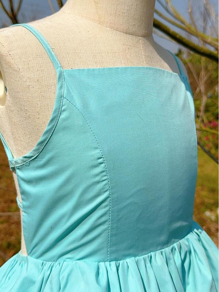 2024 Summer Mother-Daughter Backless Spaghetti Strap Beach Dress