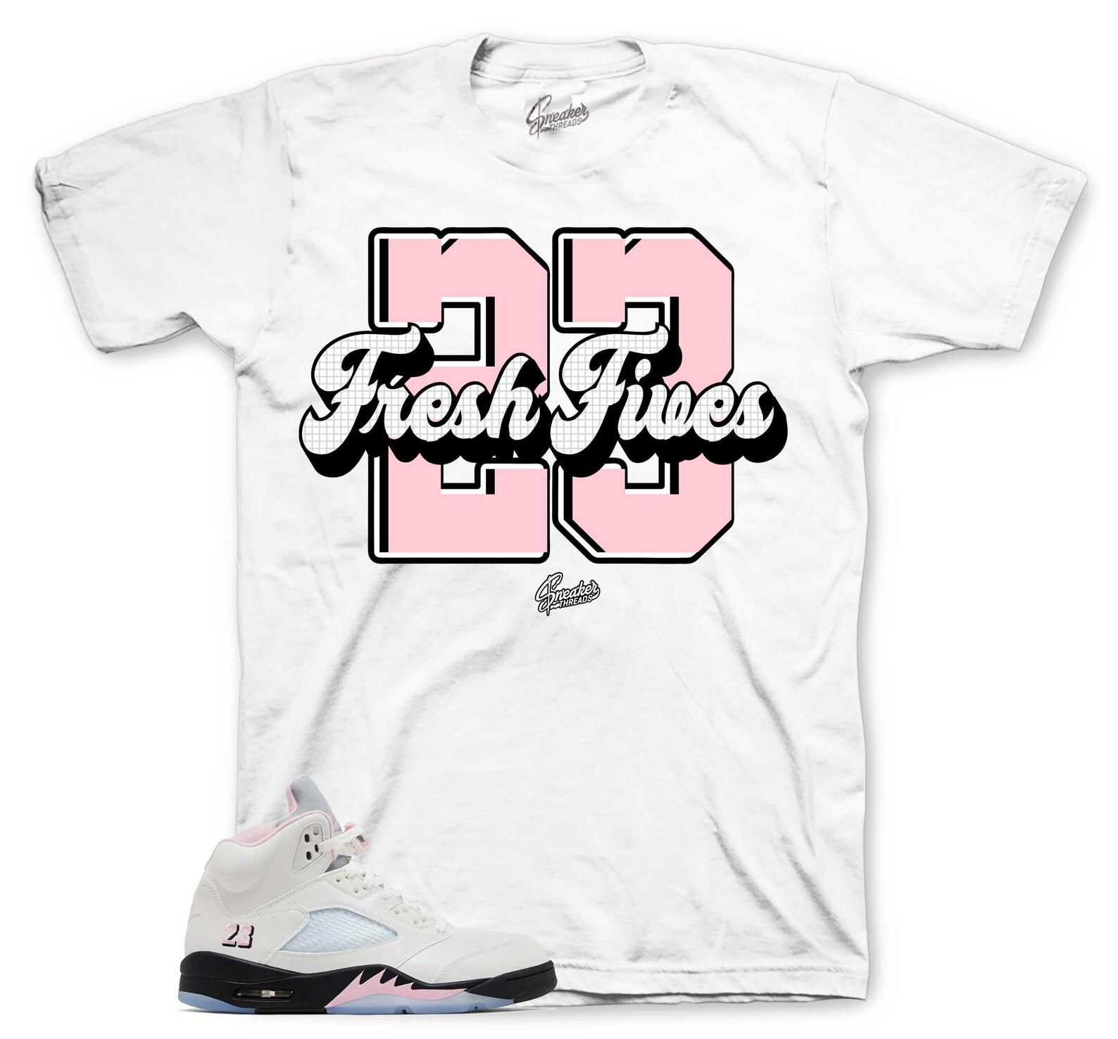 Shirt To Match Retro 5 Soft Pink AJ5 - Fresh Fives Sneaker Tees 3XL