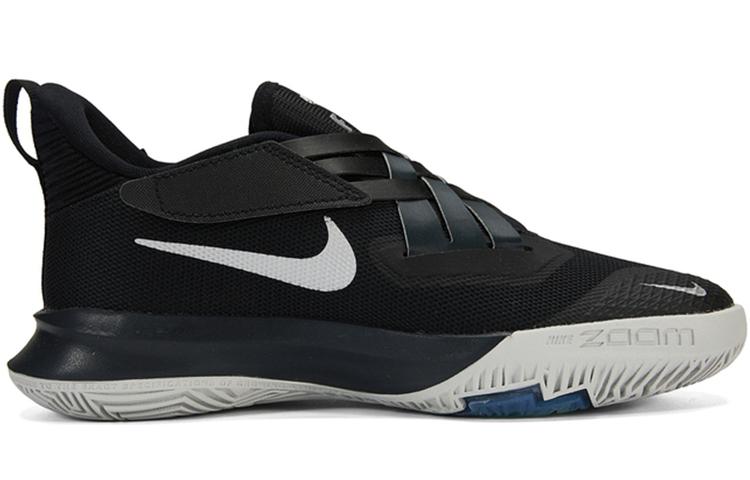 Nike Zoom Flight 2 Game Ready Cushioning Abrasion Resistant Support Mid Top Children's Basketball Shoes Black DB6708-002