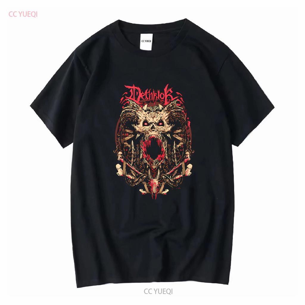 Dethklok Metalocalypse Death Metal T Shirt 100 Cotton Sizes Dth 56772 Long Or Short Sleeves Vintage Washed Graphic Fashion