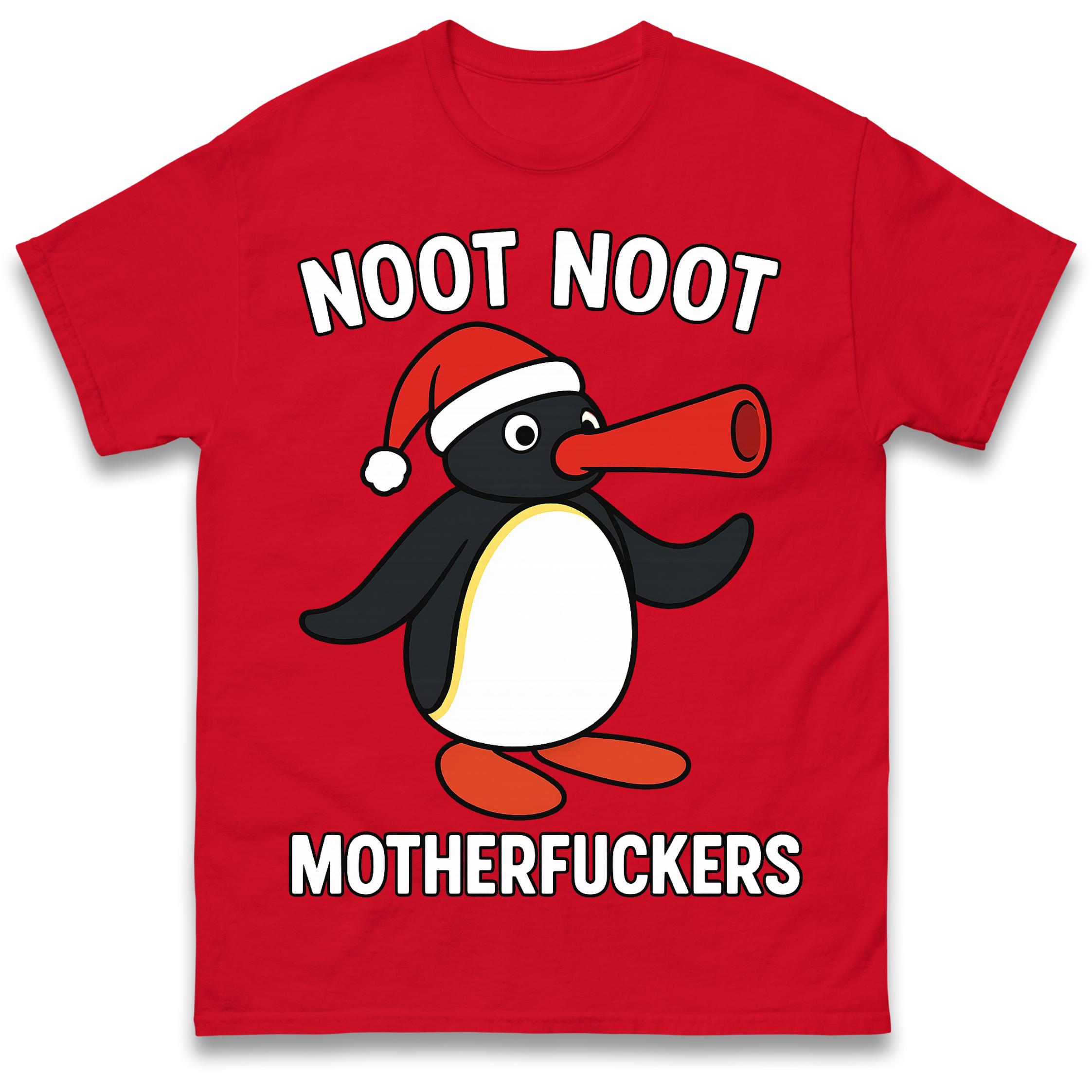 Noot Noot Pingu Christmas T Shirt Tshirt Mens Womens Unisex Tops Tees S