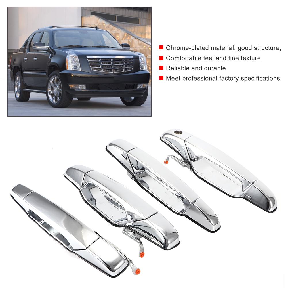 4pcs Chrome Exterior Door Handle 22738721 22738722 22738725 Fit for CHEVROLET SILVERADO