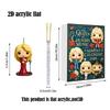 2026 Dolly Parton 24denní odpočet Vánoční adventní kalendář Blind Box, Ozdoba na vánoční stromeček, Sváteční překvapivý dárkový set