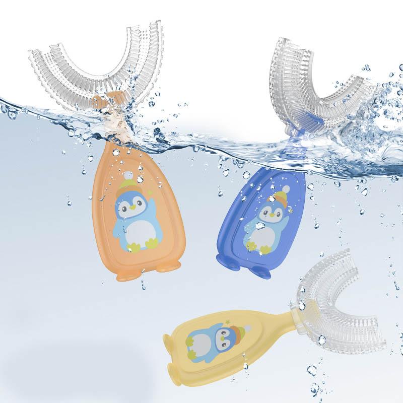 Baby Toothbrush Children's Teeth Oral Care Cleaning Brush Soft Silicone Baby Teether Toothbrush New Baby Products 2-12 Years Old