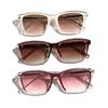 Square Glasses Transparent Light Sunglasses Men'S Plain Sunglasses Women