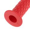 HANSWD 22mm Motorcycle Rubber Handle Grips Left and Right Set of 2 Corrosion Resistant Low Temperature (Red)