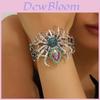 Halloween Punk Alloy Spider Bracelet With Rhinestones For Party Decor