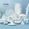 Jingdezhen Leichtes Luxus-Knochenporzellan-Geschirr