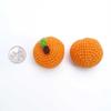 Oversized Hallabong Tangerine Fruit Knit Keychain Accessories