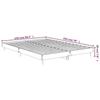 VidaXL Cadre de lit chêne sonoma 140x190 cm bois d'ingénierie 832280